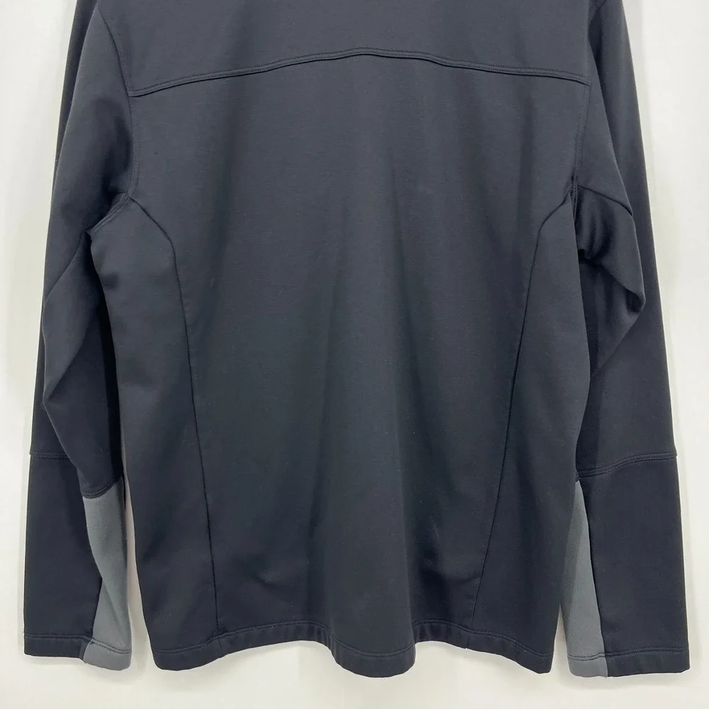The North Face‎ 1/2 Zip Pullover Sweatshirt Men's L Black Zip Pocket TNF Logo